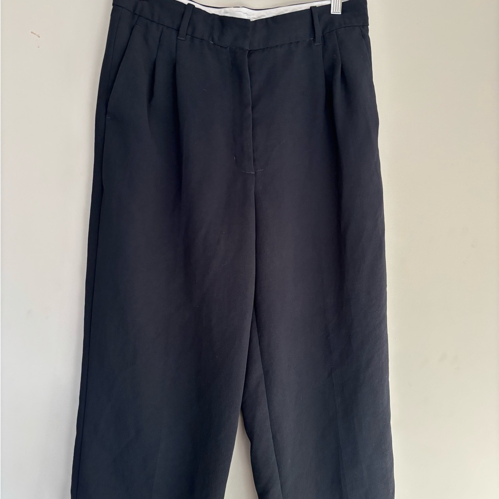 Wilfred Black Dress Pants with Pleated Waist